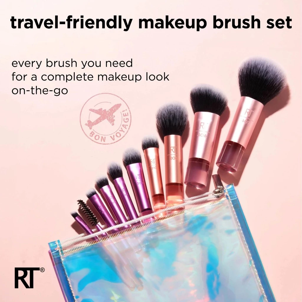 Bộ Cọ Trang Điểm 10 Cây Mini RT REAL TECHNIQUES Travel Fantasy 04285